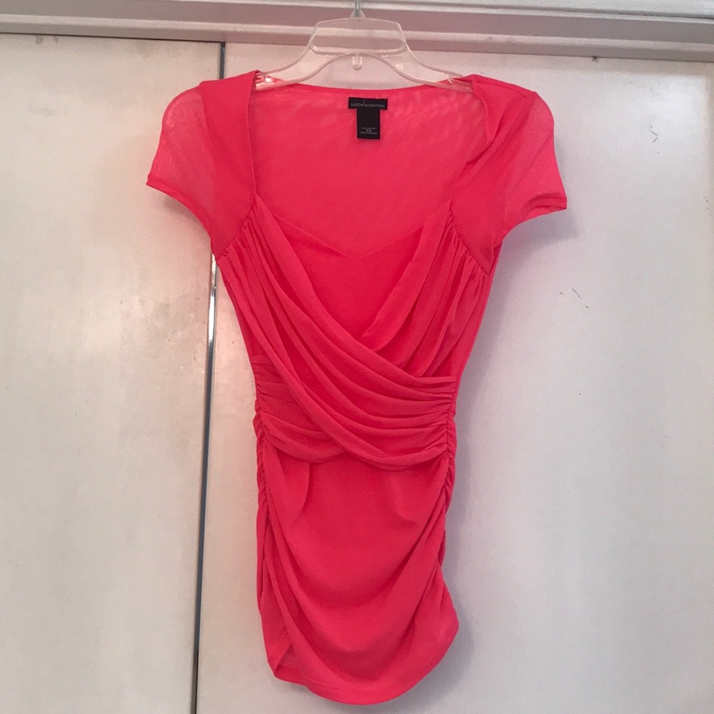 Coral/ Hot Pink top